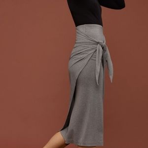 Aritzia group by babaton burdekin taupe midi skirt